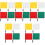 20Pièces Drapeaux D'arbitre Pour Courses En Extérieur Couleurs 3