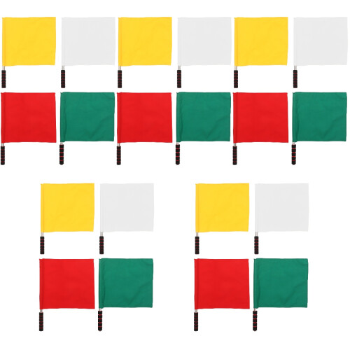 20Pièces Drapeaux D'arbitre Pour Courses En Extérieur Couleurs 2