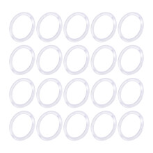 20Pièces Poignées Rondes Plastique Transparentes Pour Sac DIY Durable
