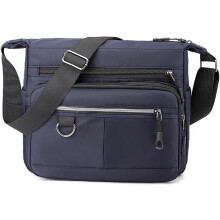 Leichte kleine Umhängetasche aus schwarzem Canvas, Crossbody-Tasche für Herren, Reisetasche, Schultertasche