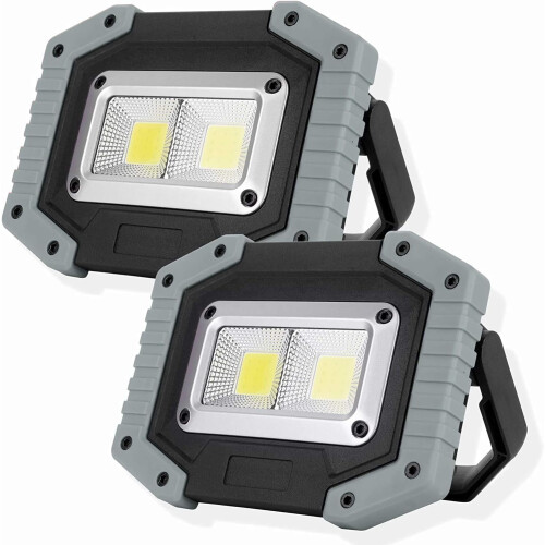 2 επαναφορτιζόμενες λυχνίες εργασίας LED 30W, IP65