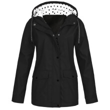 Damska kurtka przeciwdeszczowa z kapturem PURCOLT Solidna kurtka przeciwdeszczowa Outdoor Plus Size z kapturem i wiatroszczelna w wyprzedaży