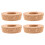 12Pièces Couvercles Bois Khaki Pour Vase Hydroponique 1