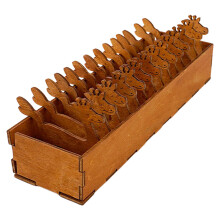 30Pièces En Bois Avec Support Pratique Pour Broderie