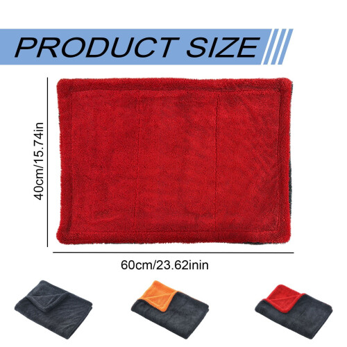 Prosop de uscare auto din microfibră, galben, absorbant 2