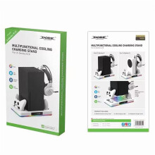 Βάση ψύξης Xbox Series X με ανεμιστήρα Turbo, τροφοδοτείται μέσω USB, αντιολισθητική –