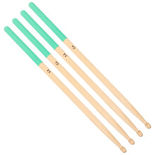 4Paires Baguettes Percussion Vertes En Bois D'érable Pour Marimba