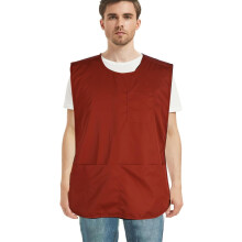 Waterproof Unisex Work Apron with 4 Pockets Vest Apron Ultralight Chef Waiter Work Overalls