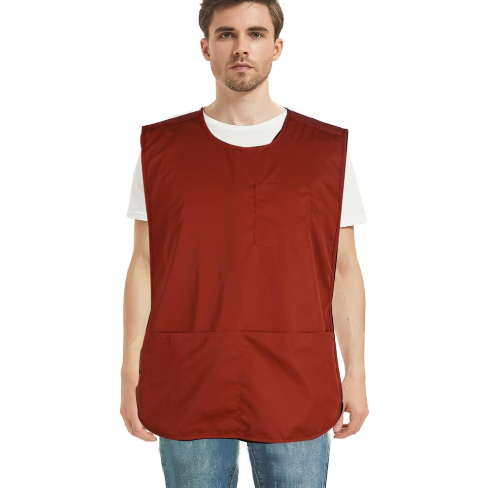 Waterproof Unisex Work Apron With 4 Pockets Vest Apron Ultralight Chef Waiter Work Overalls 9558633788044