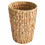 Wicker Trash Can Round 2-Gallon Water Hyacinth Boho 1