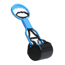FAMTKT Long Handle Dog Poop Scooper – Jaw-Style Pet Waste Picker, Odor-Free, Easy-Spring Design for Grass/Dirt/Gravel