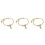 3Pièces Bracelets Dorés Cadeaux Durables 4