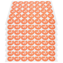 1050Pièces Étiquettes 50% Off Adhésives Jaunes Pour Magasin