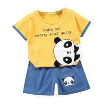 Babykleidung für Mädchen und Jungen, Baby-Outfits, Hemden-Sets, Kleinkind-Zweiteiler mit Cartoon-Print, Kurzarm