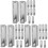 30Pièces Clips En Alliage Aluminium Argent Pour 3