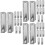 30Pièces Clips En Alliage Aluminium Argent Pour 7
