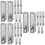 30Pièces Clips En Alliage Aluminium Argent Pour 8