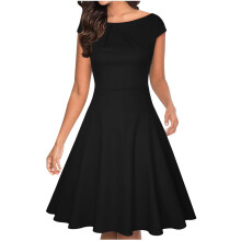 Robe d'été décontractée pour femme, robe plissée sans manches arrivant au genou, style débardeur