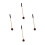4Pièces Maillets Percussion Bois Caoutchouc Nylon Mallets Multicolores 4