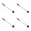 4Pièces Maillets Percussion Bois Caoutchouc Nylon Mallets Multicolores 5