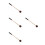 4Pièces Maillets Percussion Bois Caoutchouc Nylon Mallets Multicolores 7