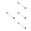 4Pièces Maillets Percussion Bois Caoutchouc Nylon Mallets Multicolores 9