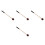 4Pièces Maillets Percussion Bois Caoutchouc Nylon Mallets Multicolores 10