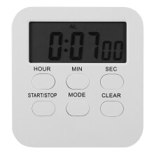 TOYMYTOY Digitale Stopwatch Timer van kunststof, stil ontwerp, keukenherinnering voor gezinnen (1 stuk)