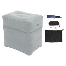 3Ensembles Repose-Pieds Gonflable PVC Voyage