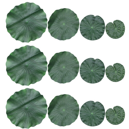 36Pièces Lotus Vertes Créatives Pour DIY