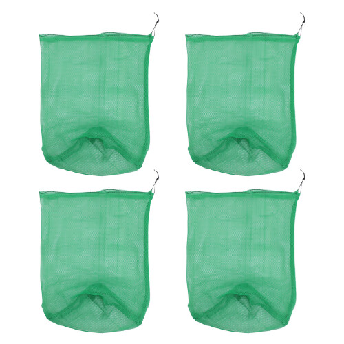 12Pièces Filet Nylon Vert À Portable Avec Fermeture Cordon