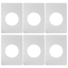 24Pièces Plaques Renfort Porte Acier Inox À Coller Usage Maison Argent