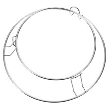 4Pièces Supports Refroidissement Pain Acier Maison Couleur Argent
