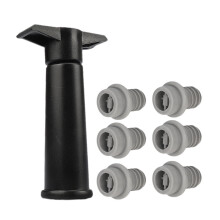 Vakuumvinsparande kit med 6 silikonproppar