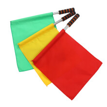 18Pièces Drapeaux Arbitre Colorés Avec Manche En Acier Pour Sport