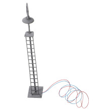 4Pièces Mini Lampes Ferroviaires Signal Décor Grise