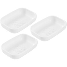 12Pcs Plastic Garlic and Ginger Compact White Kitchen Gadget