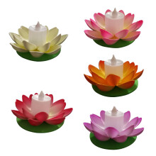 10Pièces Lotus LED Multicolores Pour Décorations De