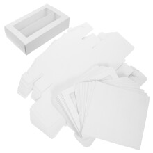 20Pièces Boîtes À Desserts En Papier Fenêtre Pour Stockage
