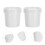 12Pièces Petits Seaux Plastiques Blancs Étanches Multi-Usages 500Ml 9