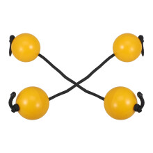 6Pièces Balls Percussion Musicales Œufs Jaunes Unimain Décoration