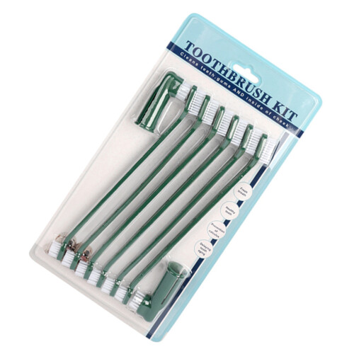 4Ensembles Kit Dentaires Duales Vert Pour , Chiot Chat