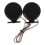 2Paires Tweeters Audio 500W ABS Noir Compact 1