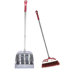 2Sets Schoonmaak Met Stofblik, Rvs En Kunststof, Voor Thuis