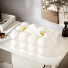 Opbergdoos voor tissues, houder voor gezichtspapier, voor op het aanrecht, opbergruimte voor tissues in de badkamer, past op een bureau in de