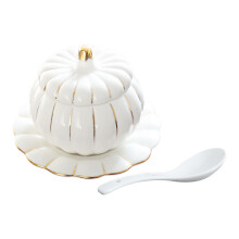 2Ensembles Bols Céramiques Citrouille Blanc Pour Soupe Et Ragoût