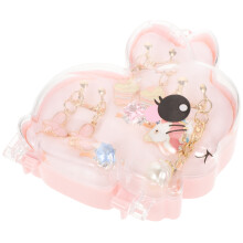 3Ensembles Boucles D'oreilles Clips Enfants Rose Plaisir Sans Perçage