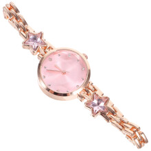 Modieus quartzhorloge voor dames met strass-steentjes in roze, voor nauwkeurige tijdsaanduiding en een stijlvol polsaccessoire. 0,98 inch.