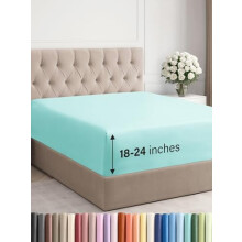 Drap-housse King à poches extra profondes 45 à 60 cm