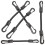 5 Pcs Short Bungee Cords with Hooks Elastic String 1
